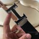 AAA Mens Leather Belt for Replica Hermes - Black and Silver buckle (3)_th.jpg